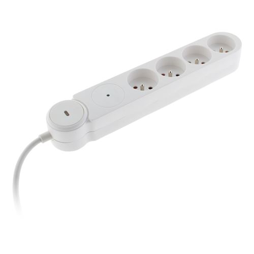 Non Communiqué Blanc Zenitech - Multiprise Parafoudre Iota 4X16a + Interrupteur