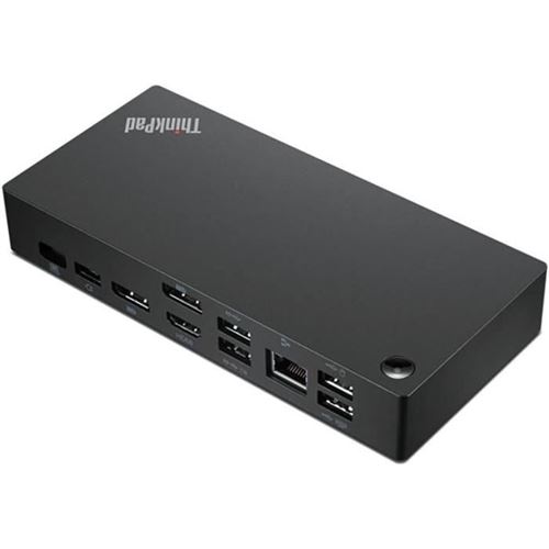 Station d'Accueil - 40Ay0090Eu - avec Fil USB 3.2 Gen 1 (3.1 Gen 1) Type-C - Noir