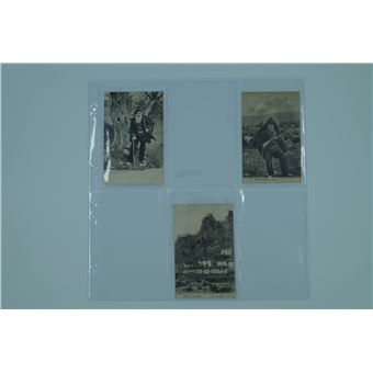 5 Feuilles De Classement Pour Cartes Postales - Format 33x33cm, 12 Cases Horizontales - Sans Acide