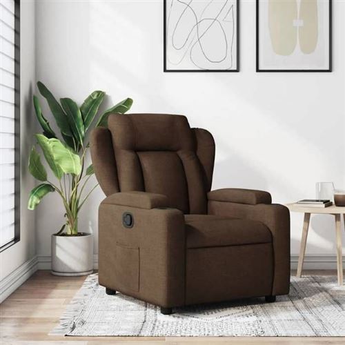 Non Communiqué Marron Vidaxl Fauteuil Réglable Tissu