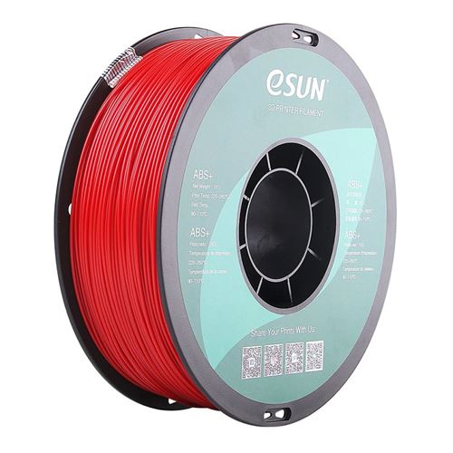 ESUN ABS Plus 2kg 3D-Druckfilament 1kg/Rolle 1,75mm Geringe Schrumpfung, Hohe Festigkeit, Hohe Zähigkeit und Hitzebeständigkeit 3D-Druckmaterial für die meisten 3D-Drucker