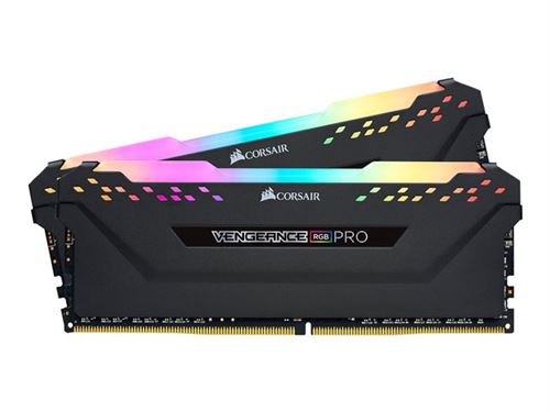 CORSAIR Vengeance RGB PRO - TUF Gaming Edition - DDR4 - kit - 16 Go: 2 x 8 Go - DIMM 288 broches - 3200 MHz / PC4-25600 - CL16 - 1.35 V - mémoire sans tampon - non ECC - noir