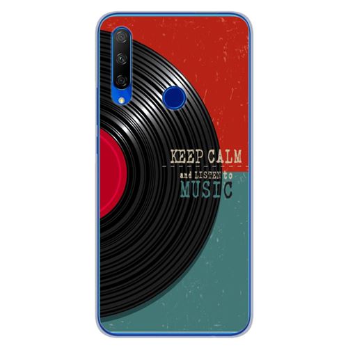 Coque en silicone imprimée compatible Huawei Honor 9X Keep calm