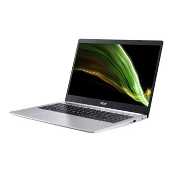 Acer Aspire 5 A515-45 - AMD Ryzen 5 - 5500U / jusqu'à 4 GHz - Win 10 Familiale 64 bits - Radeon Graphics - 16 Go RAM - 512 Go SSD - 15.6" IPS 1920 x 1080 (Full HD) - Gigabit Ethernet - Wi-Fi 6 - Argent pur - clavier : Allemand