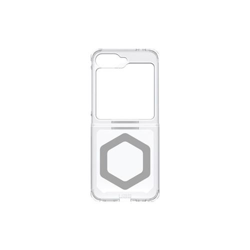 UAG Plyo Pro Series - Coque de protection pour téléphone portable - magnétique - compatibilité avec MagSafe - plaque arrière de PC, cadre en polyuréthane thermoplastique (TPU) - glace/argent - pour Samsung Galaxy Z Flip6