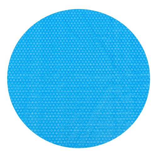Bâche Solaire de Piscine Ronde Diamètre 244 cm Couverture à Bulles Film Isolation Thermique Épaisseur 115 µm Polyéthylène Bleu [en.casa]