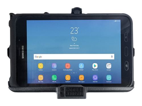Gamber-Johnson - Support de chargement + adaptateur d'alimentation de voiture - 3 A - pour Samsung Galaxy Tab Active 2, Tab Active 3