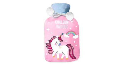 Non Communiqué Bouillotte À Housse Polaire Motif Licorne Peluche Douce