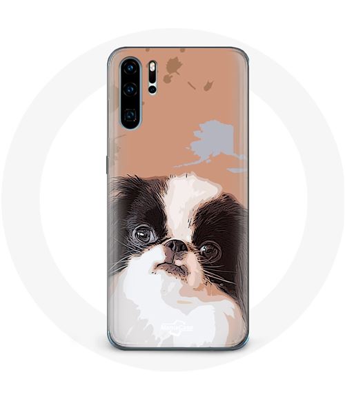 Coque pour Huawei P30 Épagneul japonais Noir et Blanc Race de chiens Maniacase