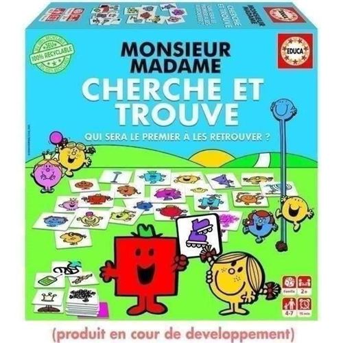 Jeu d'apprentissage - Monsieur Madame - Cherche Et Trouve État correct - N/A reconditionné disponible sur Fnac