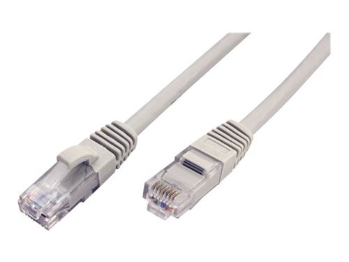 VALUE - Cordon de raccordement - RJ-45 (M) pour RJ-45 (M) - 1.5 m - UTP - CAT 6a - moulé - gris, RAL 7044