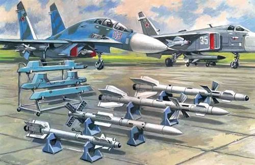 Soviet Air-to-air Aircraft Armament (r-27er,r-27et,r-73,r-77 Missiles)- 1:72e - Icm