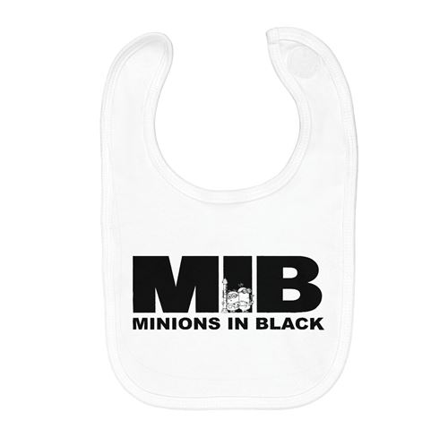 Fabulous Bavoir Coton Bio MIB Minions in Black