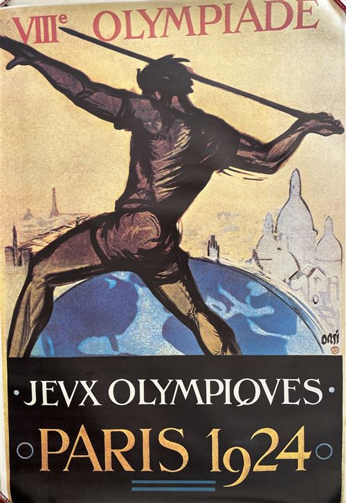 Affiche - Viiie Olympiade - Paris 1924 - 59x84cm État correct - N/A reconditionné disponible sur Fnac