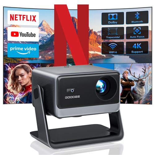  Konsoefuly Videoprojecteur 2026 avec App Int&eacute;gr&eacute;e Correction Trap&eacute;zo&iuml;dale Auto Compatible avec iOS Android HDMI