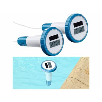 Thermomètre Piscine Numérique Infactory - Étanche, Flottant, Alimentation Solaire Et Pile - Mesure -20°C à +60°C