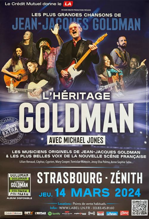 Acheter Affiche - L'héritage GOLDMAN 2024 - Michael Jones - 78x119cm État correct - 17,99 € Affiche - L'héritage GOLDMAN 2024 - Michael Jones - 78x119cm État correct - N/A reconditionné disponible sur Fnac