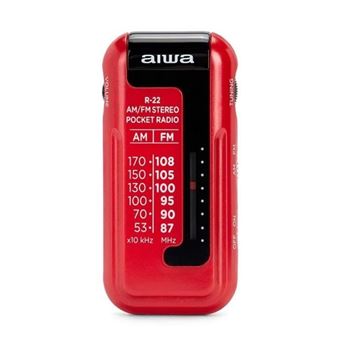 Radio Transistor - Aiwa - R22RD - Rouge - AM/FM - Mini Portable - 1
