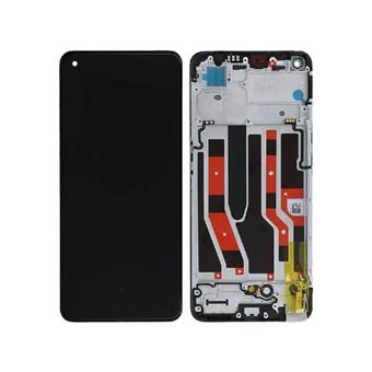 Ecran LCD et Vitre Tactile Premium avec Châssis Noir Pour OPPO Reno 7 4G - 1