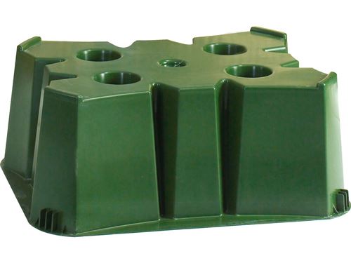 Socles pour r&eacute;cup&eacute;rateur d'eau 200 et 350 L  - 60 x 60 x 30 cm - Vert