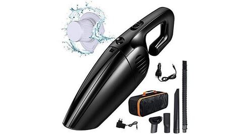 Boomersun 8000pa aspirateur sans fil, aspirateur à main, aspirateur de voiture, 2600amh 100w lithum-ion aspirateur à main humide/sec à charge rapide