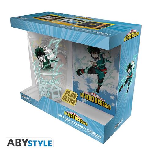 Coffret Cadeau - My Hero Academia - Verre Xxl Pins Carnet Heros