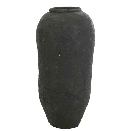 Non Communiqué Noir Vase Design "Papier Mâché" 99Cm