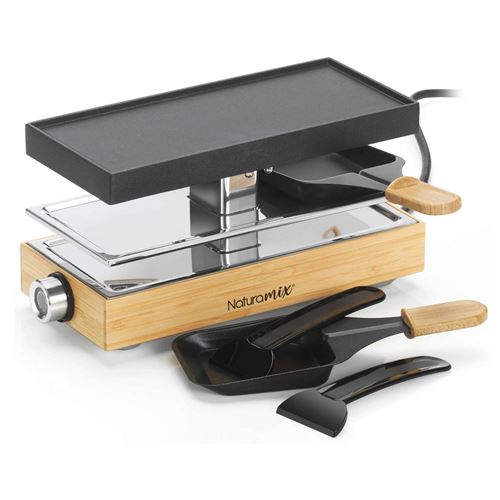 Naturamix - Appareil à raclette - 2 personnes - 440W - Bois - Image 3