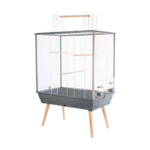 Cage perruches Neo Jili Gris L78 x P48 x h112 cm Zolux