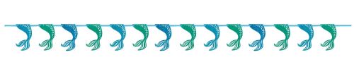 Unique ligne drapeau Mermaidmulticolore 2,7 m