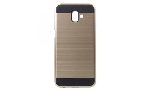 Coque hybride Galaxy J6+ renforcée coloris gold