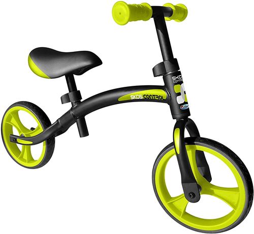 Skids Control loopfiets Draisienne à 2 Roues 10 pouces Junior Noir/Vert