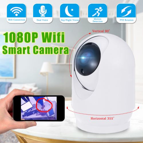 Moniteur de caméra IP intelligente WiFi HD 1080P GUUDGO Accueil