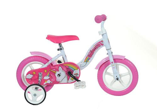 Dino Bikes 108L-UN Vélo Licorne Blanc & Rose