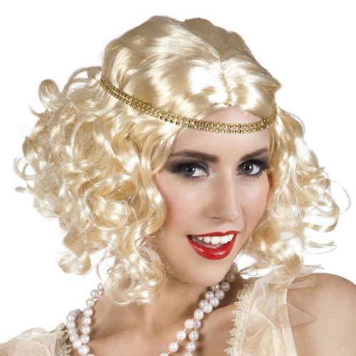 Boland perruque Flapper avec bandeau dames blond