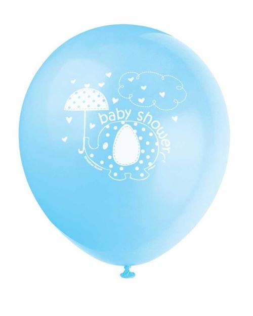 Haza Original ballons baby shower bleu 30 cm 8 pièces