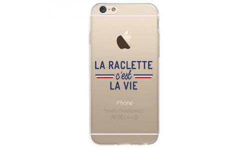 Coque souple pour Apple iPhone 6S avec impression Motifs la raclette c'est la vie