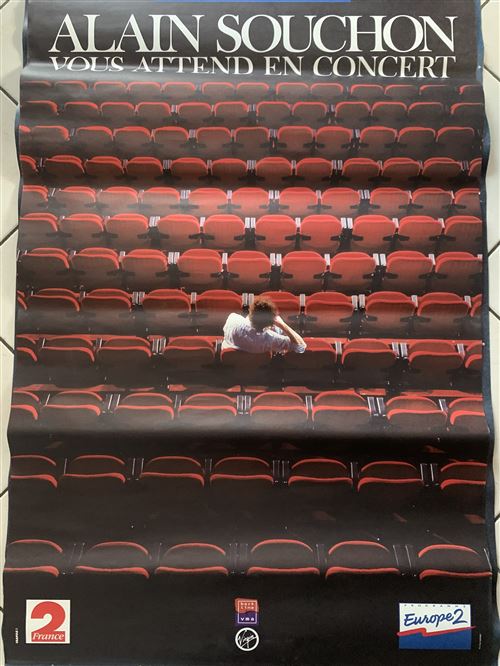 Alain SOUCHON - Vous Attend en Concert - 80x120cm - Affiche