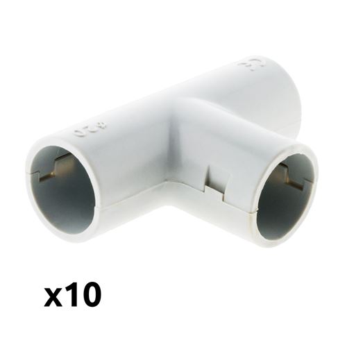 Lot de 10 Tés IRL Ø20mm Gris
