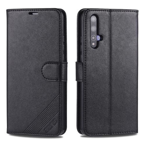 Etui en PU noir pour votre Huawei Nova 5/Nova 5 Pro