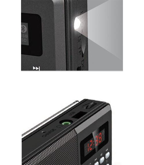 Mini poste Radio FM de poche avec USB, Micro SD et Bluetooth TAR-702.bt, Radios  FM / Numériques