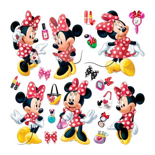 Minis Stickers Disney - Minnie Mouse - 30 CM x 30 CM