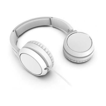 Philips TAH4105WT - Écouteurs avec micro - sur-oreille - filaire - isolation acoustique - blanc