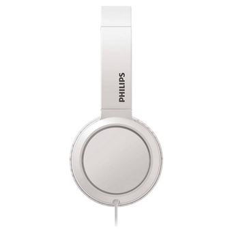 Philips TAH4105WT - Écouteurs avec micro - sur-oreille - filaire - isolation acoustique - blanc