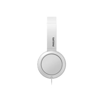 Philips TAH4105WT - Écouteurs avec micro - sur-oreille - filaire - isolation acoustique - blanc