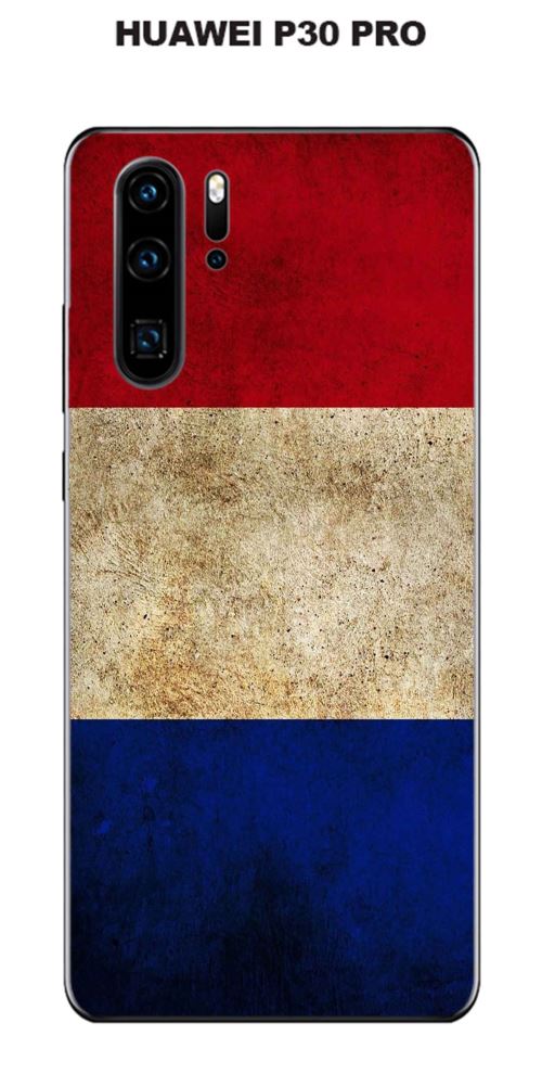 Coque Drapeau France vintage pour Huawei P30 PRO