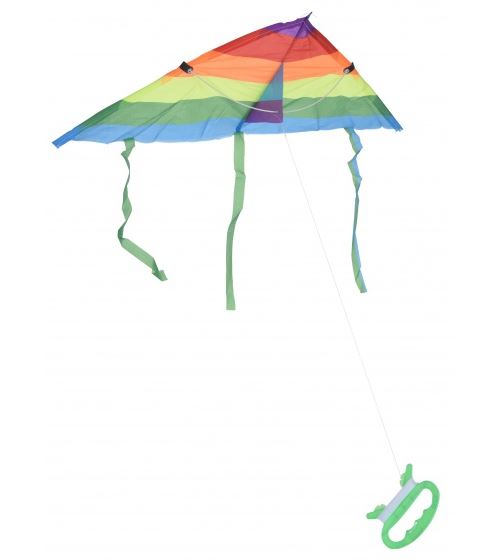 Pro Beach cerf-volant arc-en-ciel simple ligne 64 x 30 cm