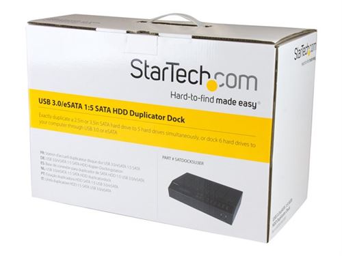 StarTech.com Station d'accueil USB 3.0 autonome 1 vers 3 disques