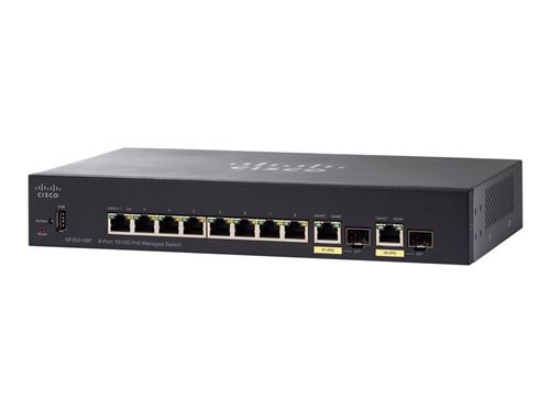 cisco systems inc. cisco small business sf352-08 poe noir