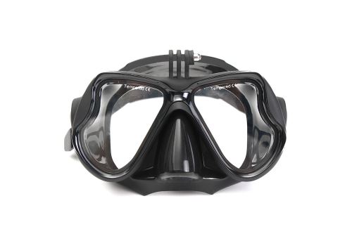 IBROZ Masque Plong&eacute;e noir avec fixation pour cam&eacute;ra GoPro